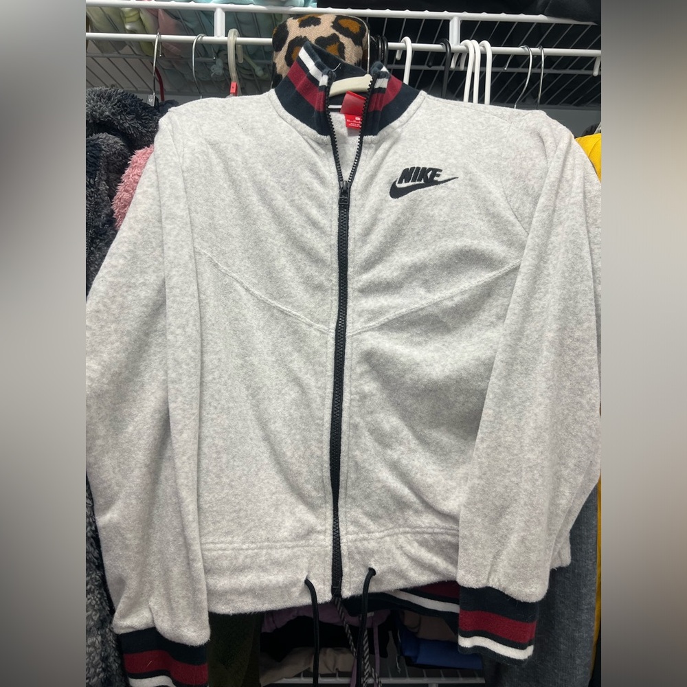 Nike Light Gray Sweatsuit with Black Logo